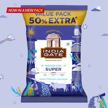 India Gate Flavourful and Fine Super Basmati Rice | Perfectly Aged Rice