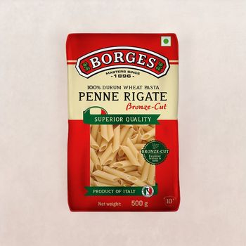 BORGES Durum Wheat Pasta Penne Rigate
