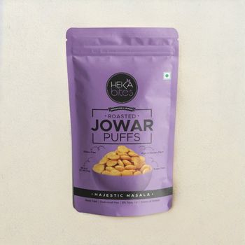 Heka Bites Roasted Jowar Puffs Majestic Masala - Low Calorie & Healthy Snacks