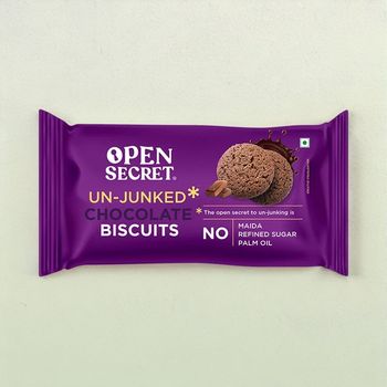 Open Secret Zero Maida Chocolate Millet Biscuit, Healthy Snacks with No Refined Sugar & No Palm Oil