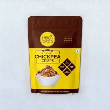 Heka Bites Roasted Chana Jor - Indian Herbs - Low Calorie & Healthy Snacks