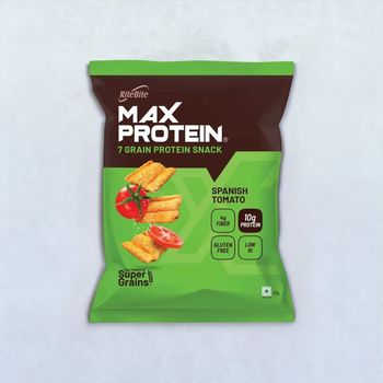 Ritebite Max Protein Spanish Tomato 10G Multigrain Protein Chips, Healthy Snacks & Munchies