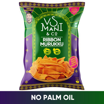 VS Mani Garlic Ribbon Murukku, No Palm Oil
