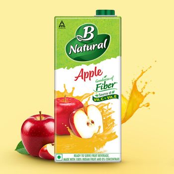 B Natural Apple Juice Tetrapack