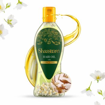 Shaastram Jasmine & Amla Ayurvedic hair oil for straighter hair