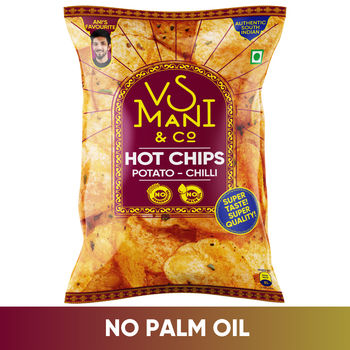 VS Mani Potato Hot Chips Chilli, No Palm Oil