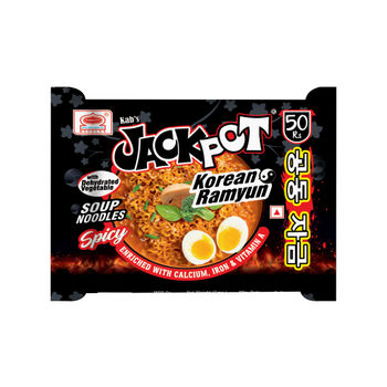 Kab's Korean Jackpot Ramyun Soup Noodles Non Veg