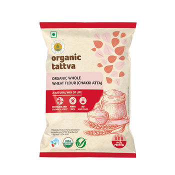 Organic Tattva Whole Wheat Flour | Chakki Atta