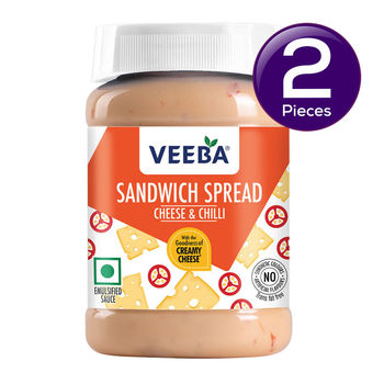 Veeba Sandwich Spread Cheese & Chilli 250 g Combo