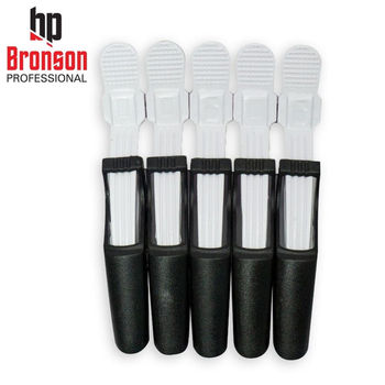 Bronson Professional Crocodile Hair Clips - 5 Pcs ( Color May Vary)