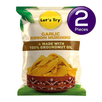 Let's Try Garlic Ribbon Murukku 180 g Combo