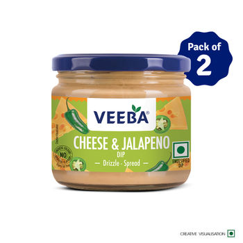 Veeba Cheese & Jalapeno Dip (300g) Combo | Pack of 2