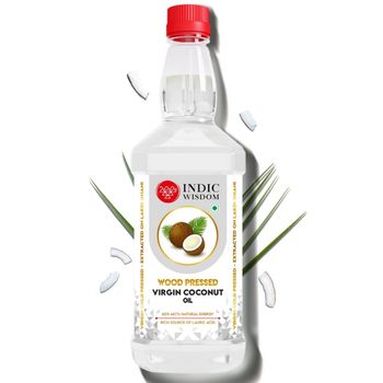 Indic Wisdom Wood Pressed Coconut Oil | Bottle