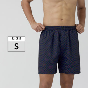 XYXX Astor IntelliEaze 100% Combed Cotton Printed Boxer | Back Pocket | Circle- S