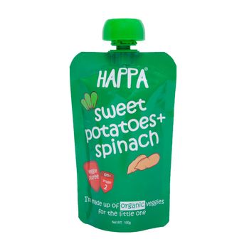 Happa Sweet Potato | Spinach Pureee
