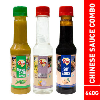 9am Soya + Green Chilli + Vinegar (Pet Green Chilli Combo)