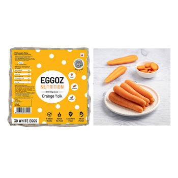 Eggoz Nutrition Protein Rich Farm Fresh White Eggs (30pc) & Carrot Ooty (500g) Combo