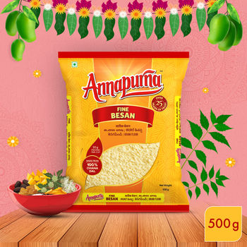 Annapurna 100% Chana Dal Besan / Fine Besan / Gram Flour