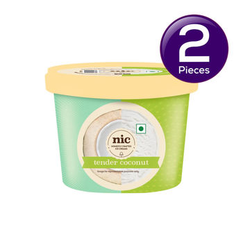 NIC Tender Coconut Ice Cream Tub 100 ml X 2 Combo