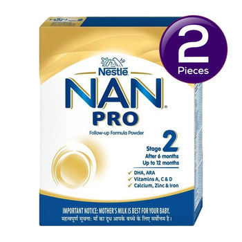 Nestle Nan Pro Stage 2 Follow-Up Formula After 6 Months 400 g Combo