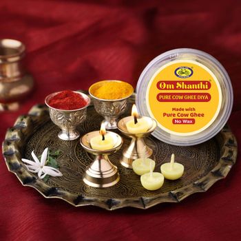 Om Shanthi Pure Cow Ghee Diya