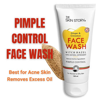The Skin Story Face Wash For Acne Pimple Control Fade Dark Spots Natural Astringent Ginger Cinnamon