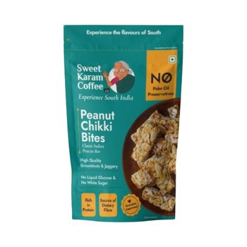 Sweet Karam Coffee Peanut Chikki Bites
