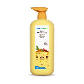 Mamaearth Ubtan Moisturizing Body Lotion With Turmeric & Saffron For Glowing Skin