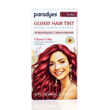 Paradyes No Bleach Cherry Coke Glossy Hair Tint, Ammonia-Free Formula - 6.6 True Red