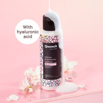 QUENCH Intense Brightening Korean Toner Face Essence with Cherry Blossom for Instant Glow