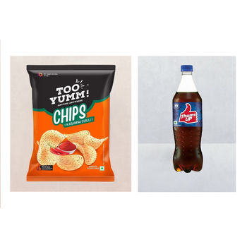 Too Yumm - Potato Chips Kashmiri Chilli(82gms) & Thums Up Soft Drink(750ml) Combo