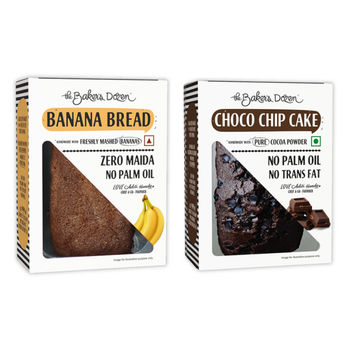 Banana Bread 150G(150gms) & Choco Chip Cake(150gms) Combo