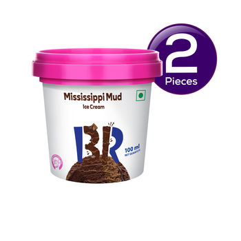Baskin Robbins Mississippi Mud Ice Cream Cup 100 ml Combo