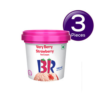 Baskin Robbins Very Berry Strawberry Ice Cream Cup 100 ml Combo