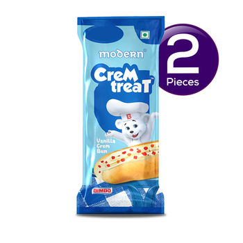 Modern Cremtreat Vanilla Cream Bun 50 g Combo