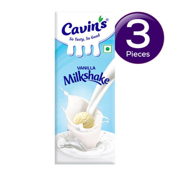 Cavin's Vanilla Milkshake Tetrapack 180 ml Combo