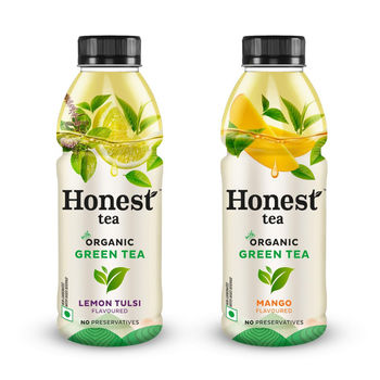 Honest Tea Organic Green Tea - Lemon Tulsi Flavor(350ml) & Honest Tea Organic Green Tea - Mango Flavor(350ml) Combo