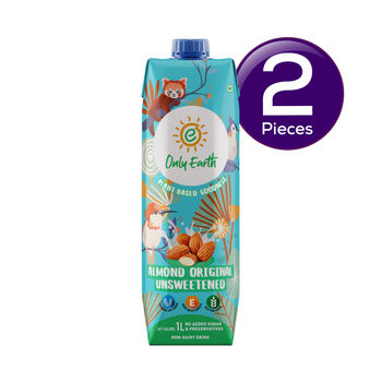 Only Earth Almond Drink | Unsweetened Tetrapack 1 l Combo