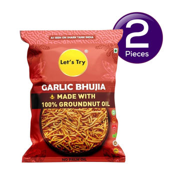 Let's Try Garlic Bhujia 180 g Combo