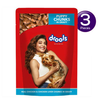 Drools Puppy Wet Dog Food - Real Chicken & Liver Chunks in Gravy 150 g Combo