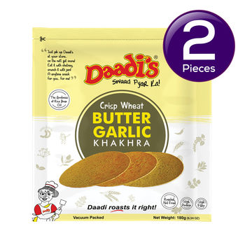 Daadi's Butter Garlic Khakhra 180 g Combo