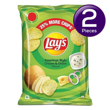 Lay's American Cream & Onion Potato Chips 82 g Combo