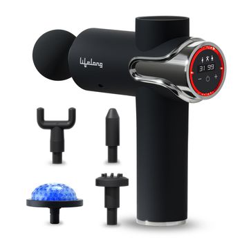 Lifelong Gun Massager for Pain Relief with Cold Compression & 99 Speed Settings - Rechargeable