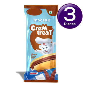 Modern Cremtreat Chocolate Cream Bun 50 g Combo