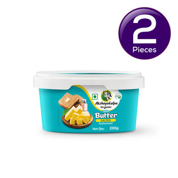 Akshayakalpa Organic Salted Table Butter 200 g Combo