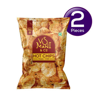 VS Mani Potato Hot Chips Chilli, No Palm Oil 65 g Combo