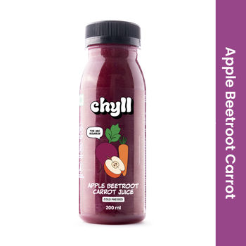 Chyll 100% Fresh Apple Beetroot Carrot Juice - Cold Pressed 200 ml Combo