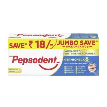 Pepsodent Germicheck 8 Actions, Toothpaste With Anti-Germ Formula, Clove & Neem Oil