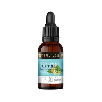 Soulflower Tea Tree Essential Oil For Dandruff Control