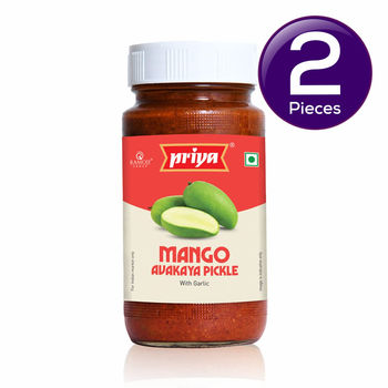 Priya Mango Avankaya Pickle With Garlic 300 g Combo